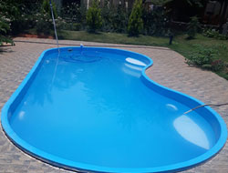 Fiberglass Bean Shape Swimming Pool Manufacturer in Jaipur